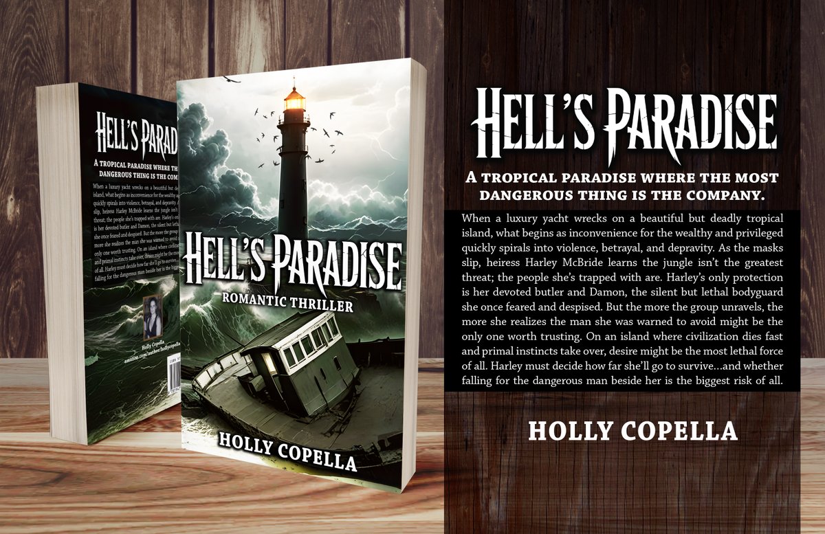 HCopella's tweet photo. #newreleasebooks #99cents
51st book published celebration!

"Hell's Paradise"

https://t.co/T5aQ4uRCqe

A tropical paradise where the most dangerous thing is the company.

#Stranded #thriller #thrillerbooks #KindleUnlimited #kindlebooks #newrelease #ebook #ebooks #Crime #ForbiddenRomance #RomanceBooks #RomanticSuspense #IndieRomance #99centsale #RomanceReader #BookRecommendation #romancesale #bookdeal #cheapreads #bargainbook #IslandSurvival #ShipwreckRomance #SurvivalThriller
#BodyguardRomance #EnemiesToLovers #PsychologicalThriller #MoralDecay #DarkThriller
#ParadiseLost #Hellsparadise