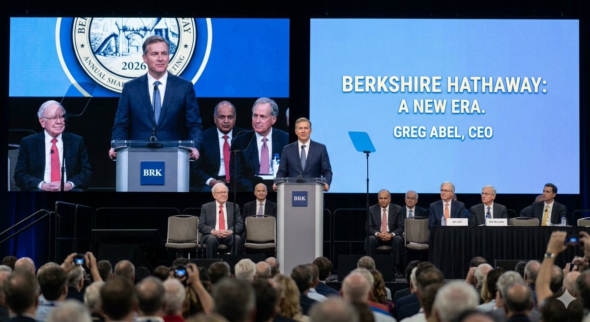 cloud88609368's tweet photo. 1/5 Berkshire Hathaway 2026: The "Post-Buffett" era has officially begun. 🧵 

Here’s everything you need to know about the most watched shareholder meeting in decades. #BRK #Stocks https://t.co/DV2daevvXU