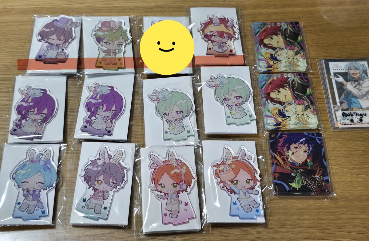 ak7igv's tweet photo. 【交換】 あんスタ アニカフェ アニメイトカフェ アクスタ コロッタ
譲▶︎マヨイ2 巽2 ひなた ゆうた みか 零 ジュイス 燐音 奏汰
真緒 弓弦
求▶︎*凛月 真緒1＞翠 北斗 渉
コロッタ 北斗＞翠 渉(差額精算○)
🟥凛月のみ
無印は譲渡🆗
郵送＞プロカ記載日手渡し
お気軽にお声掛けください https://t.co/ZEWzJyduoe