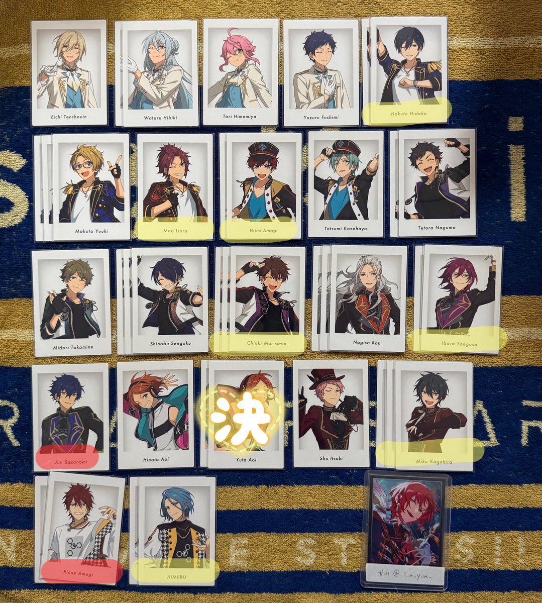 i_n_y_m_'s tweet photo. 【交換譲渡】あんスタ 10周年 特典 ぱしゃっつ

譲▶︎画像参照
求▶︎(10周年)レオ･維吹＞藍良＞125円/枚(+送料)
(特典)舞珠･維吹･レオ＞藍良＞100円/枚(+送料)

※初回様リトリンご一読願います
※郵送交換希望
※10周年⇔特典◎
※藍良希望数集まってるので他求と併せて同数まで交換可↓ https://t.co/l7r8qzB1Nr
