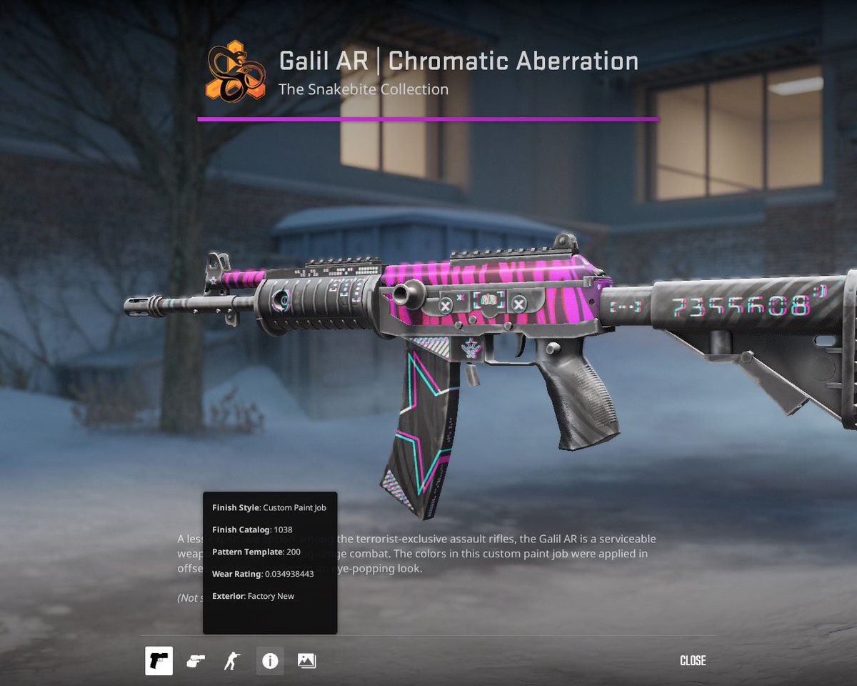 FizzerCS's tweet image. $60 Galil AR | Chromatic Aberration💜

✅ Retweet     
✅ Follow &amp;amp; Like
✅ Tag 3 friends   
✅ SELL YOUR SKIN OR BUY AND GET 2% BONUS: p.skin.place/FIZZER or USE PROMO CODE: FIZZER (proof)

🍀ENDS IN 1 day🍀
#CSGO #CSGOGiveaway #Giveaways #cs2 #skinplace