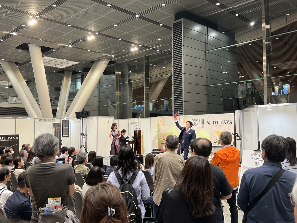 nntt_opera's tweet photo. ラ・フォルジュルネ2026ぴあクラシックpoco a poco×OTTAVAスペシャルステージ『愛の妙薬』ミニライブ♪
お越しいただいた皆様ありがとうございました！
OTTAVA会員の皆様は、明日の放送でお楽しみください🎧️
#愛の妙薬 #種谷典子 #糸賀修平 #城谷正博 https://t.co/aCNPr9yWQw
