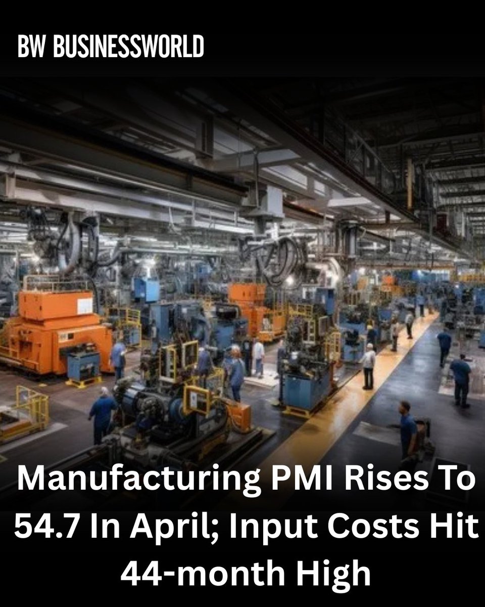 BWBusinessworld's tweet image. West Asia conflict drives input cost inflation to highest since August 2022 even as export orders clock a seven-month high, says S&amp;amp;P Global

Read more: businessworld.in/article/manufa…

@anuragbatrayo  | @NFWarsia  | Tanvie Ahuja 

#PMI #Manufacturing #HSBC #S&amp;amp;PGlobal #InputCosts