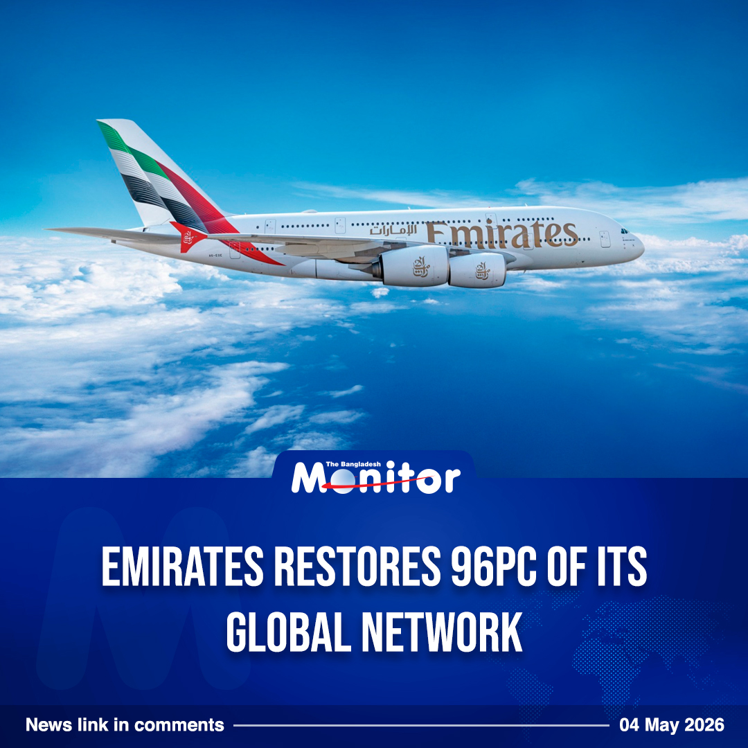 bdmonitornews's tweet image. Emirates restores 96pc of its global network

#Bangladeshmonitor #AviationNews #news #emiratesairline
