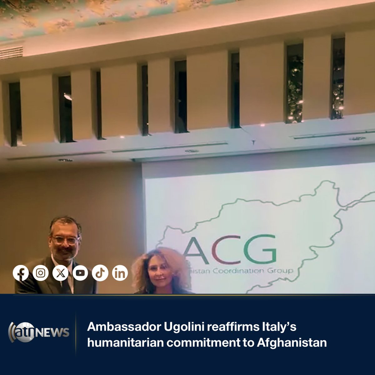 ArianaNews_'s tweet image. Ambassador Ugolini reaffirms Italy’s humanitarian commitment to Afghanistan

tinyurl.com/47m98ws4

Italy has reaffirmed its commitment to humanitarian support in Afghanistan during a high-level coordination meeting in Istanbul.

#ArianaNews #Italy #Afghanistan #HumanitarianAid