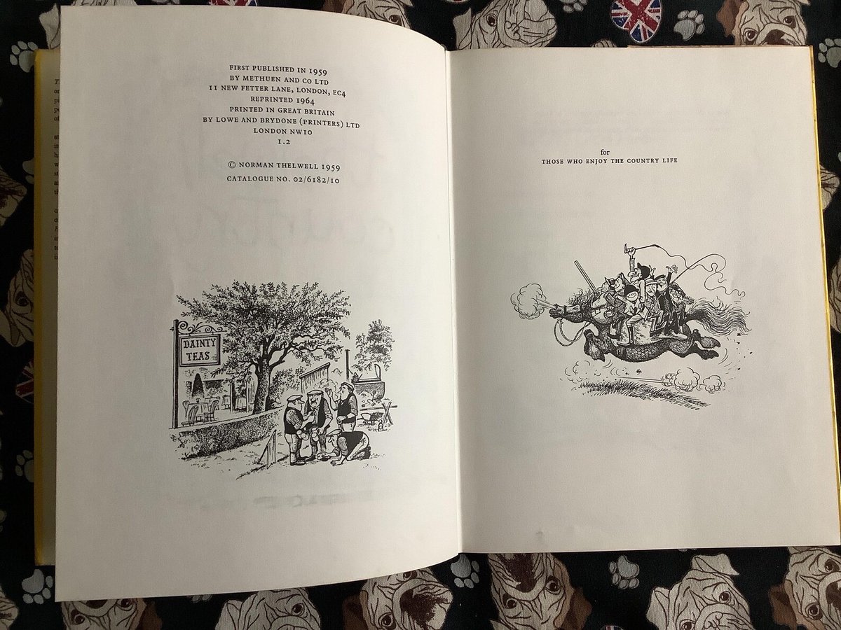 WatsonsVintage's tweet photo. NEW LISTING - RARE Vintage 1964 'thelwell country' Hardback Book - A Fun Nostalgic Book Gift for a Thelwell Fan - Funny Illustrations - Adult Humour Book https://t.co/wdqpUPfAEB via @Etsy #VintageBooks #Thelwell #1964Gift #nostalgia #HorseLover #AdultHumour https://t.co/cOS5fYFIx5