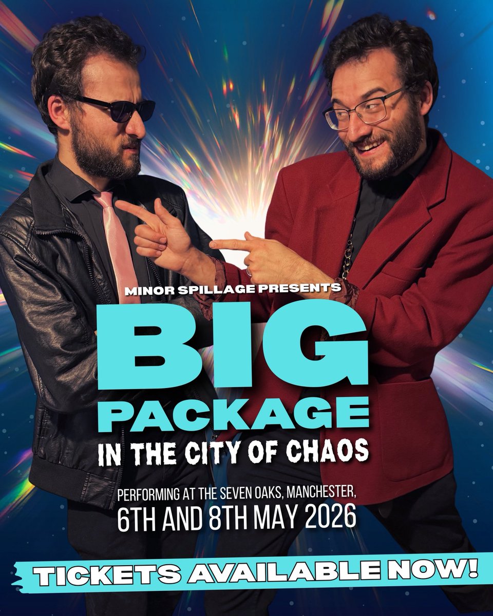 MinorSpillage's tweet photo. LUKE CHEADLE is “THE MAYOR” and “LITTLE AL” - It’s your last chance to get tickets for “Big Package in the City of Chaos”! Performing for two nights at The Seven Oaks on the 6th and 8th May! Tickets are available now via Fatsoma!

#humour #show #comedy #manchester #theatre https://t.co/ow5JnjsYCn