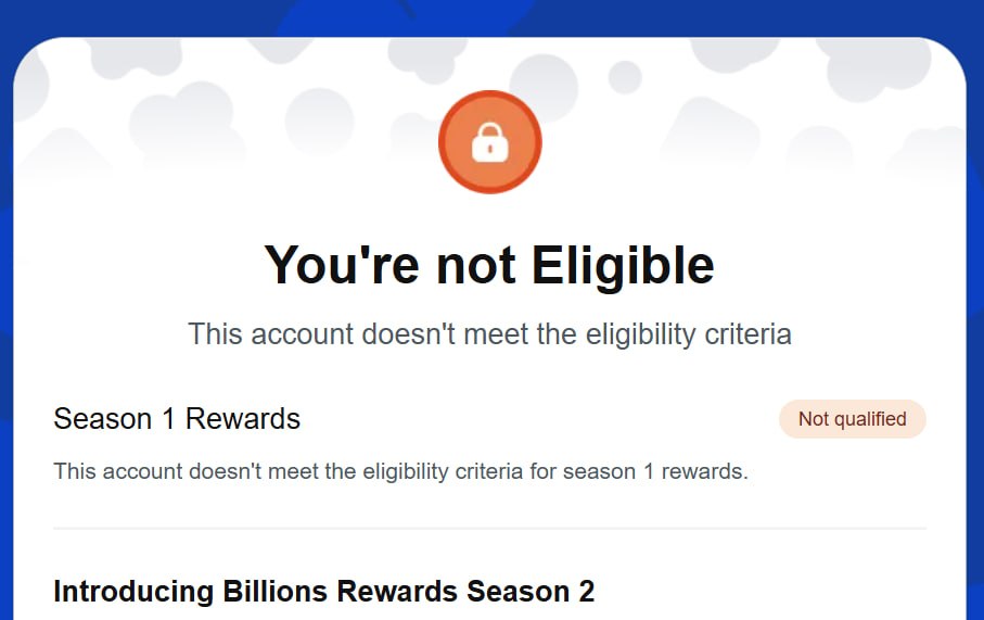 JoshuaAbel68's tweet image. $BILL airdrop 👀

On mobile, I’m eligible. On PC, I’m not eligible 😂

This week will be interesting.