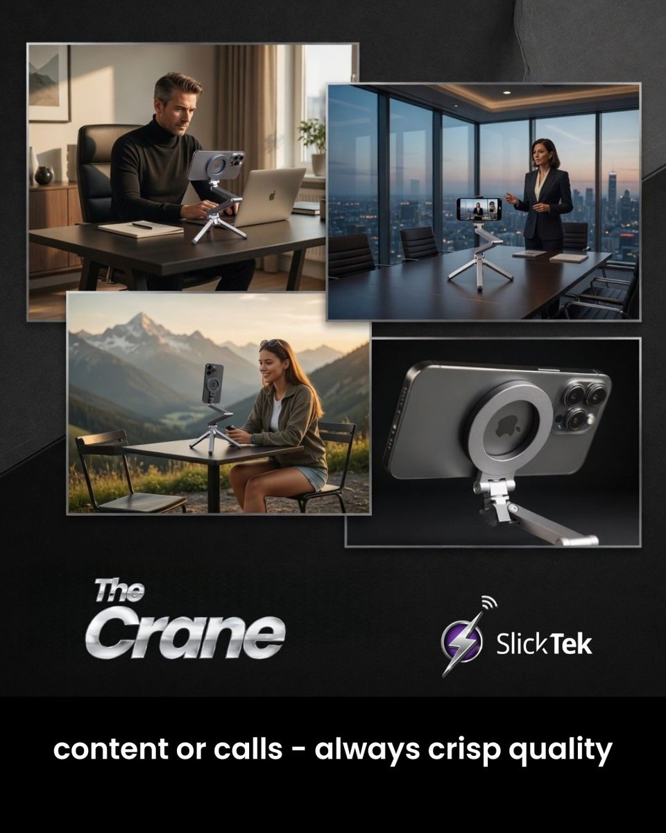 SlicktekOne's tweet image. Work isn’t a place anymore—it’s a lifestyle. 
Whether you're working from your favorite café, your desk at home, or halfway across the world… your setup should move with you - smart, seamless, and always stylish. 
Shop Now on zurl.co/R4A9Z

#gadgets #dailytech