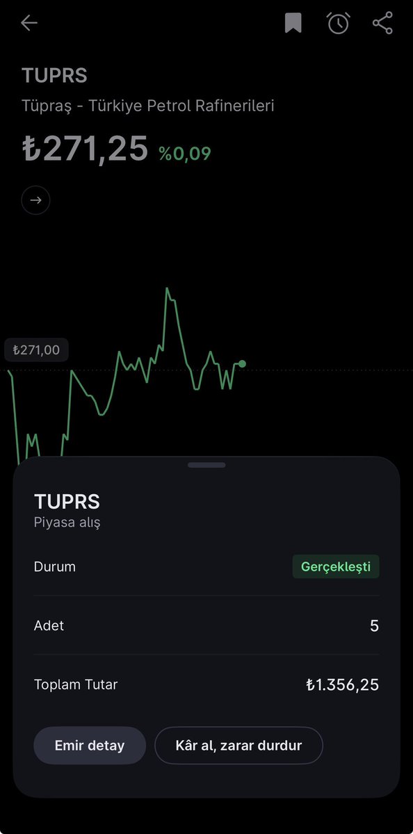 BorsaDevriyesi's tweet image. 🍀 Kızım Doğa için yaptığım yatırımların Mayıs ayının ilk tohumları serpiştirildi;

🚀4 Mayıs 2025 günü midas sayesinde sıfır komisyon farkıyla geleceğe emin adımlarla ilerliyoruz.

🔹5 Lot 271₺ maliyet ile #TUPRS 
🔹10 Lot 51,52₺ maliyet ile #ISMEN 
🔹42 Lot 8,66₺ maliyet ile