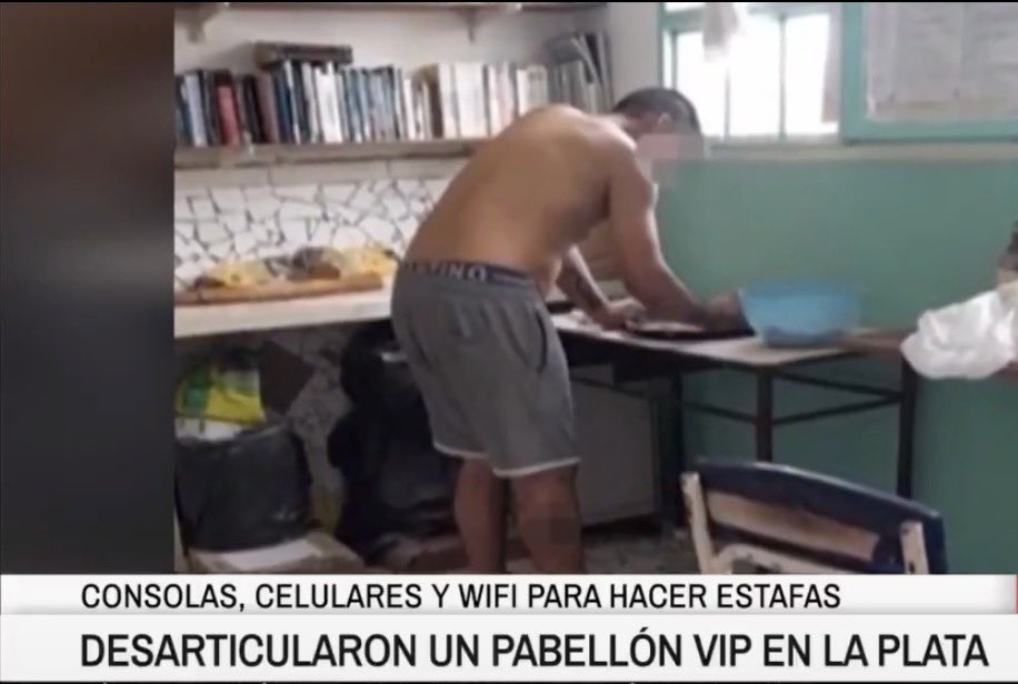 Para mi sorpresa fue desarticulado el “pabellón VIP” en La Plata. Wifi, celulares (para estafas),almacén de comidas. Mi sorpresa es q ésto  lo permitió Kicillof sino como se entiende las antenas en Magdalena por ej. quiero ver más adelante si es cierto pq a ese inútil no le creo