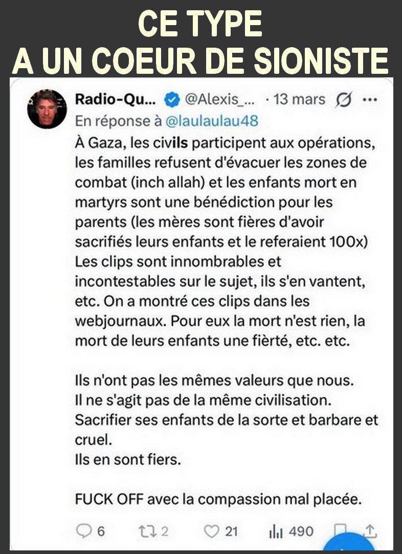 SarahJaneIffra's tweet photo. Voilà le genre de posts racistes que @Alexis_Cossette balance sur facebook. On comprend mieux la psychologie et l’idéologie du personnage. #alexiscossette #racisme #leplan https://t.co/oxbrDlWW0Q