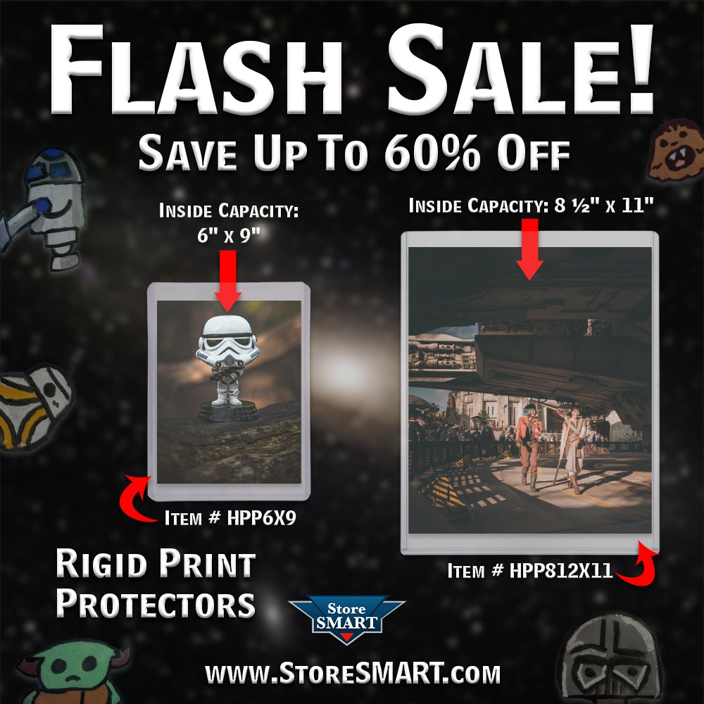 StoreSMART__'s tweet photo. May the 4th be with you! 💫 

https://t.co/eb4rhNuJjk

#storeSMART #storeSMARTER #WomenOwned #ShopLocal #shopsmall #FlashSale #sale #RigidToploaders #collectibles #collectors #savings #discount #StarWarsDay #StarWars https://t.co/qTPRl4slcl
