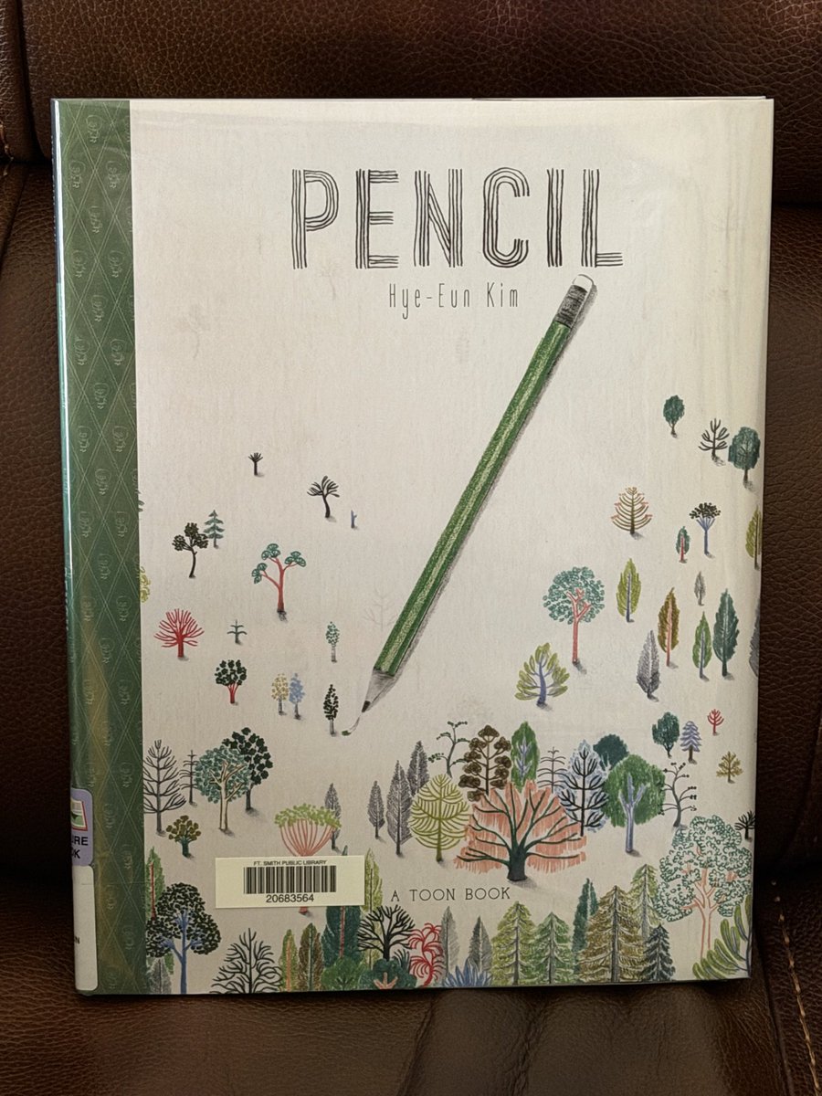 KatPopWat2's tweet image. Day 98 #365PictureBooks
PENCIL 
Hye-Eun Kim

This book is like a slow, soothing deep breath as you enjoy the wordless spreads. There is simplicity and wonder imagining the life of a pencil and looking at the world differently.
#kidlit