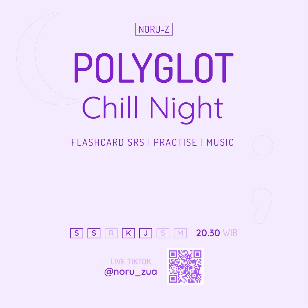 zuaxnull's tweet photo. Ikutin perjalanan saya belajar 12 bahasa keren di dunia dalam NORU-Z Polyglot Chill Night. Beli juga flashcardnya biar bisa belajar bareng di Tiktok Shop dan Shopee.

https://t.co/Apqy5jOJxH https://t.co/VreygbyQvH
