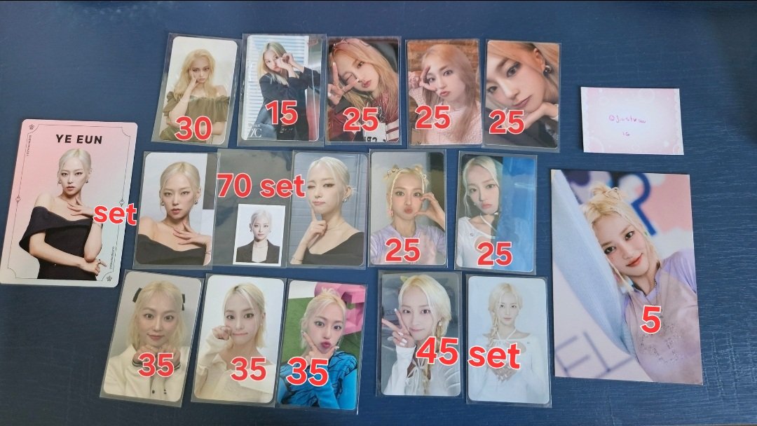 MINI DROP YEEUN

•Vendo photocards yeeun clc/solo/el7zup 
•Valores na imagem + frete

Tenho feedbacks positivos no meu insta @/jiustrw