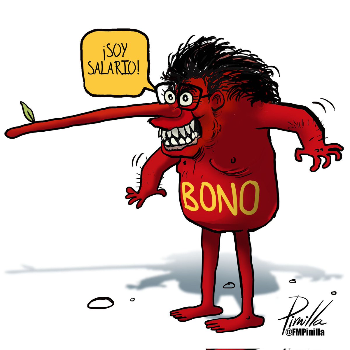 FMPinilla's tweet image. Aumento de bonos versión 2026.
•
Caricatura para @elnacionalweb 
•
#caricatura #cartoon #venezuela #venezolanos #noticia