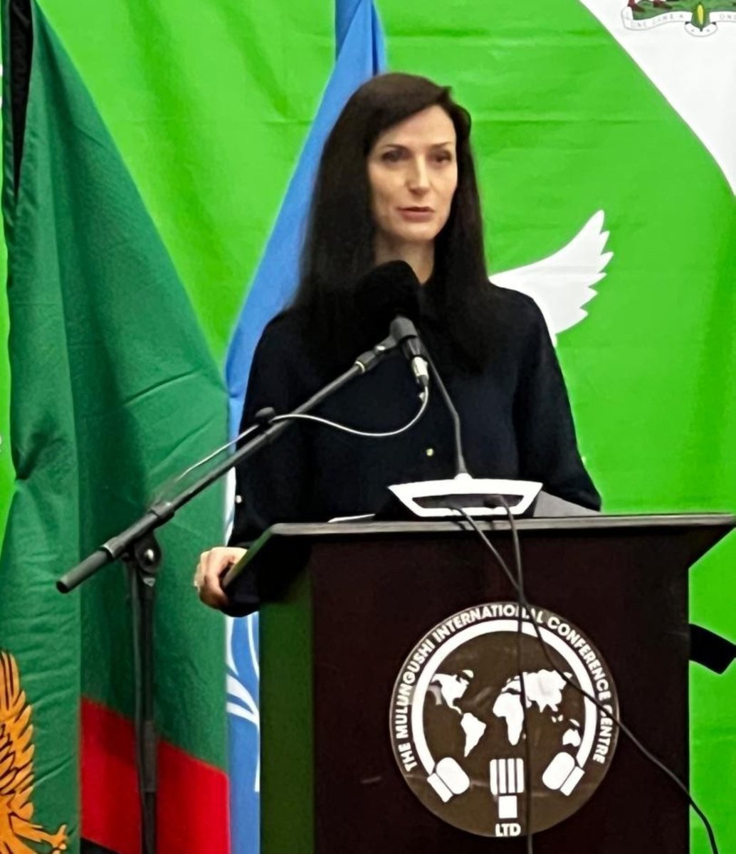 eye_southern's tweet photo. #Happening now
Ms Mariya Gabriel #UNESCO Assistant Director-General for Communication & Information speaking at the WPFD day event in Lusaka, #Zambia. UNESCO, through its various programmes & initiatives, will continue to promote press freedom. #WorldPressFreedom #PressFreedom https://t.co/PzF9sDx0Kf
