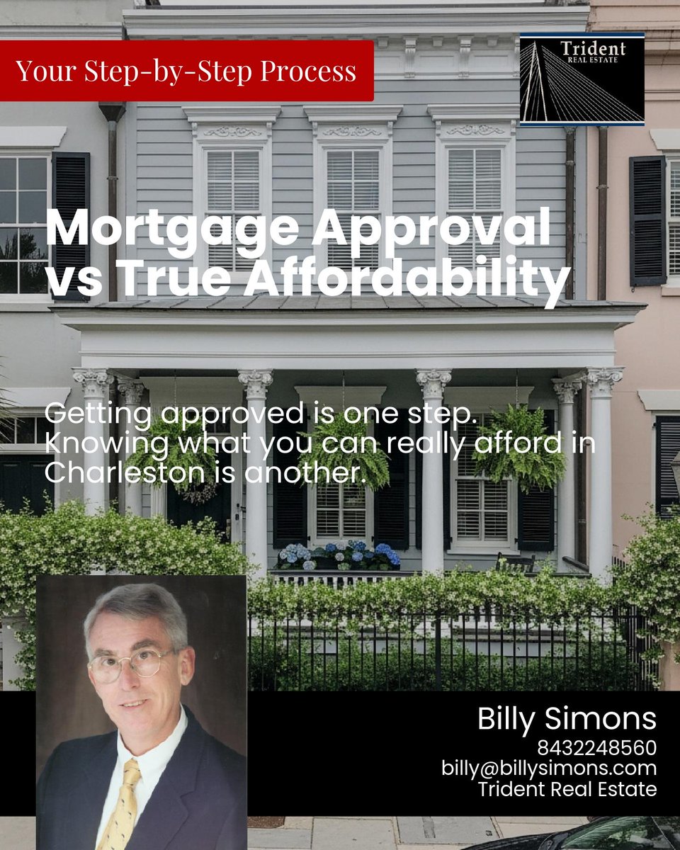 simonsbilly's tweet photo. Getting approved for a mortgage isn’t the same as knowing what you can truly afford in Charleston, local taxes and insurance can make a big difference. 🏡

What costs surprised you most? https://t.co/YwyarxEE8k