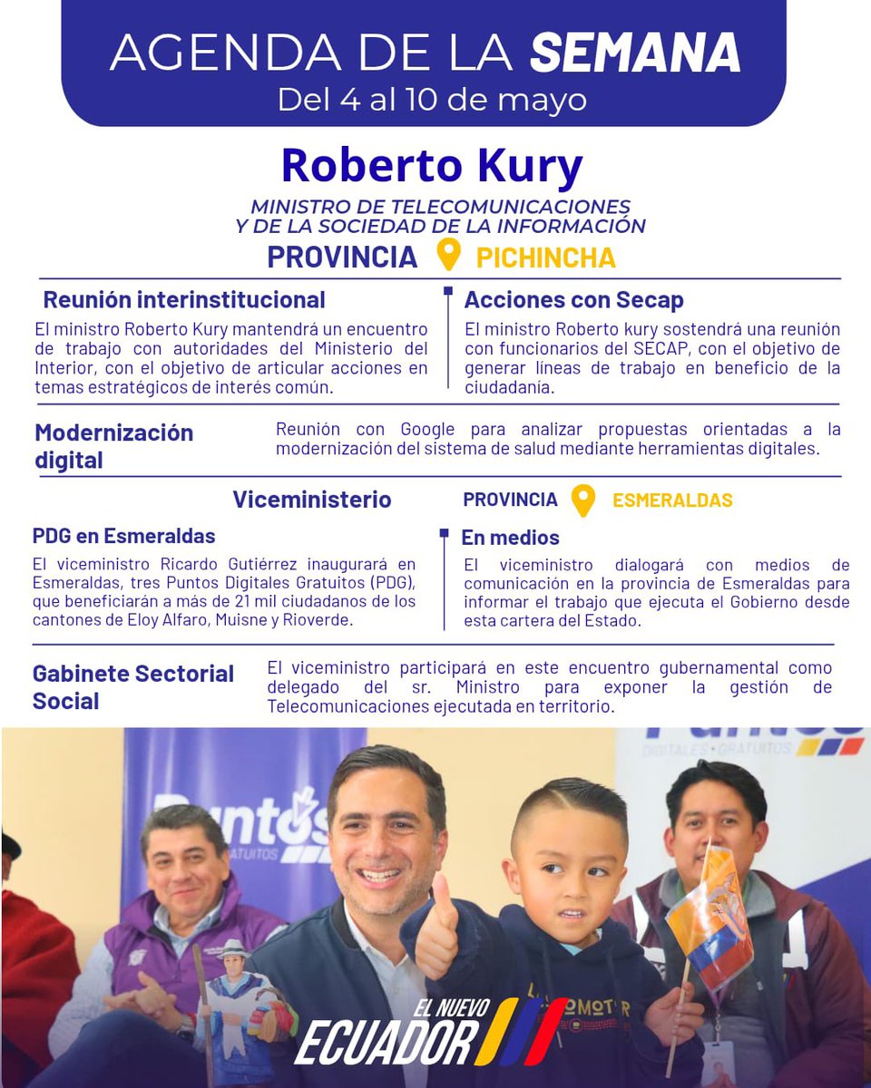 Ministerio de Telecomunicaciones Ecuador 🇪🇨 tweet media
