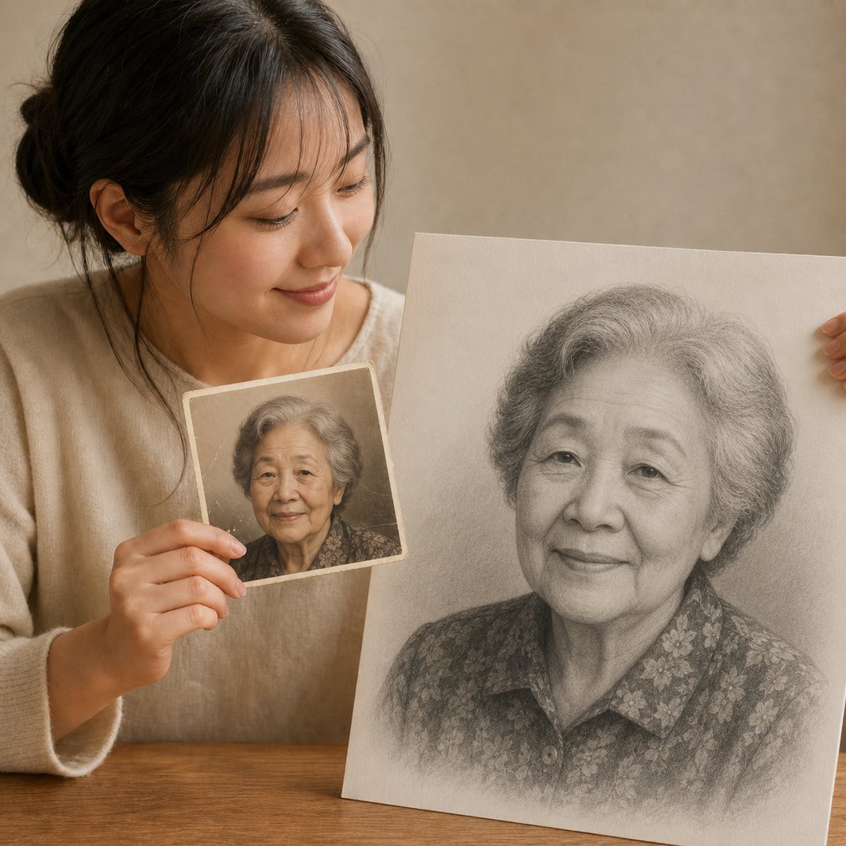art_tameka's tweet image. The best way to begin an heirloom portrait is not with perfection. It is with love. #family #art #portrait #drawing #love