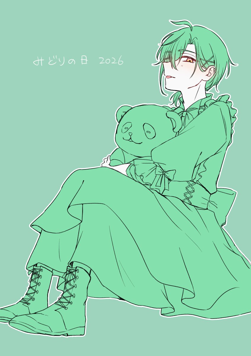 _k0haru_'s tweet photo. みどりの日 https://t.co/t5zmUVMbad