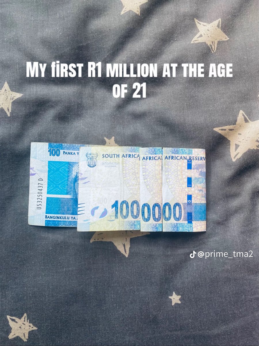 Mama I’ve made it, I’m now a millionaire.