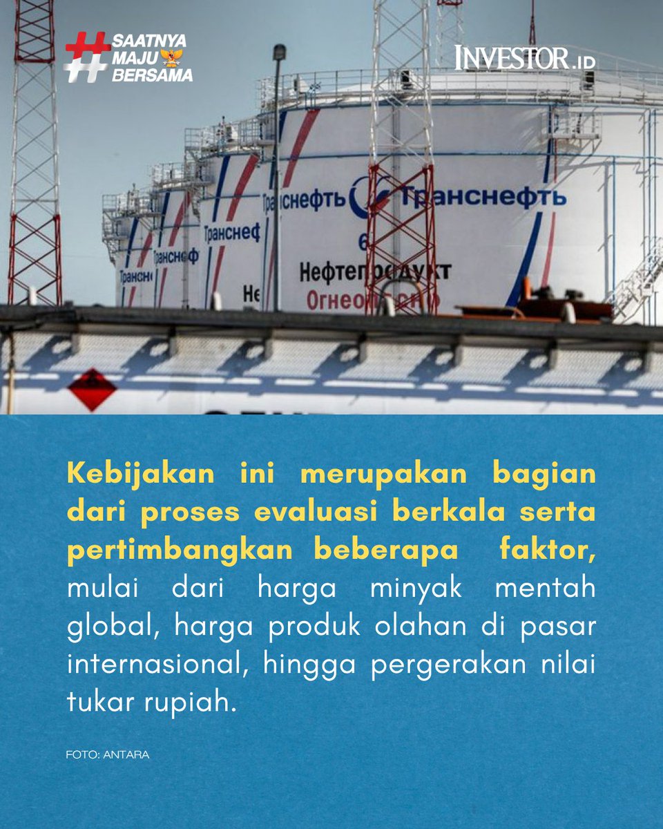 InvestorID's tweet image. Harga Pertamax tetap di Rp12.300, menurut kalian, kebijakan ini sudah tepat atau seharusnya ikut turun/naik mengikuti pasar?

Baca terus investor.id dan unduh aplikasi Investor Daily di iOS dan App Store!

#InvestorDaily #BBM #Subsidi #Pertamina #SaatnyaMajuBersama