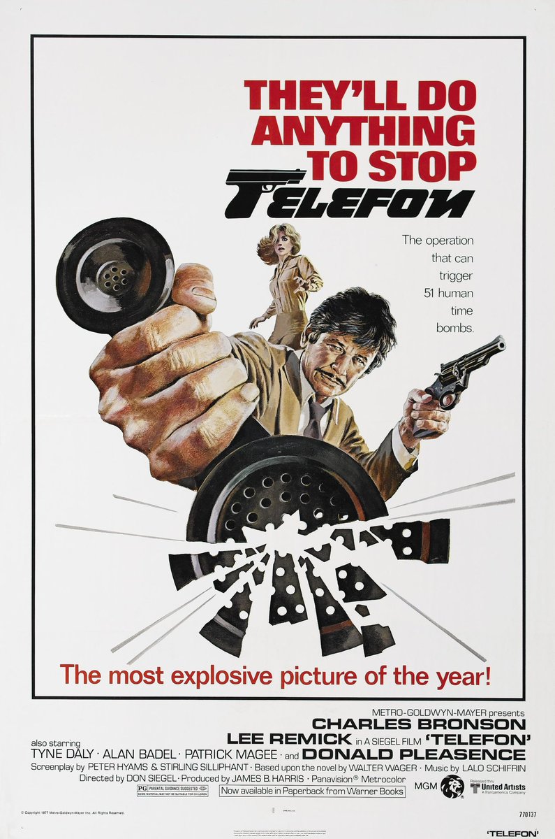 retrospect_film's tweet image. 𝐓𝐞𝐥𝐞𝐟𝐨𝐧 (𝟏𝟗𝟕𝟕)
#CharlesBronson #films #movie #movies #film #cinema  #movieposter #filmposter
