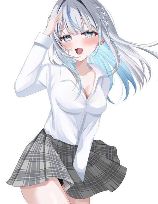 #描いていルカ チラ見えルカちゃん