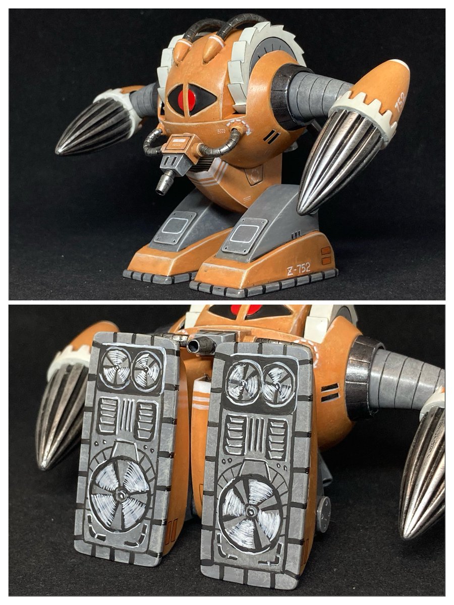 ukuleleman2's tweet photo. バンダイ 1/144
ベストメカコレクション No.47
試作メカ アッグ

ロールアウト‼️

無改造ですが、
大河原邦男先生の設定画に寄せて
塗装しました

足りないディテールは描いてます

#旧キット
#筆塗り
#手描きマーキング https://t.co/qOwNO1trG4