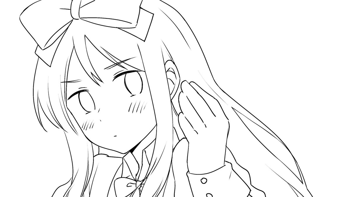 waraku_12's tweet photo. 線画配布してみたかったので…！！ギリ塗れそうなのがこの辺りなので塗ってみていただけると嬉しいです☺️💕メンションとか引用していただけ��と見に行きます😚💓 https://t.co/27yVeIE5yk