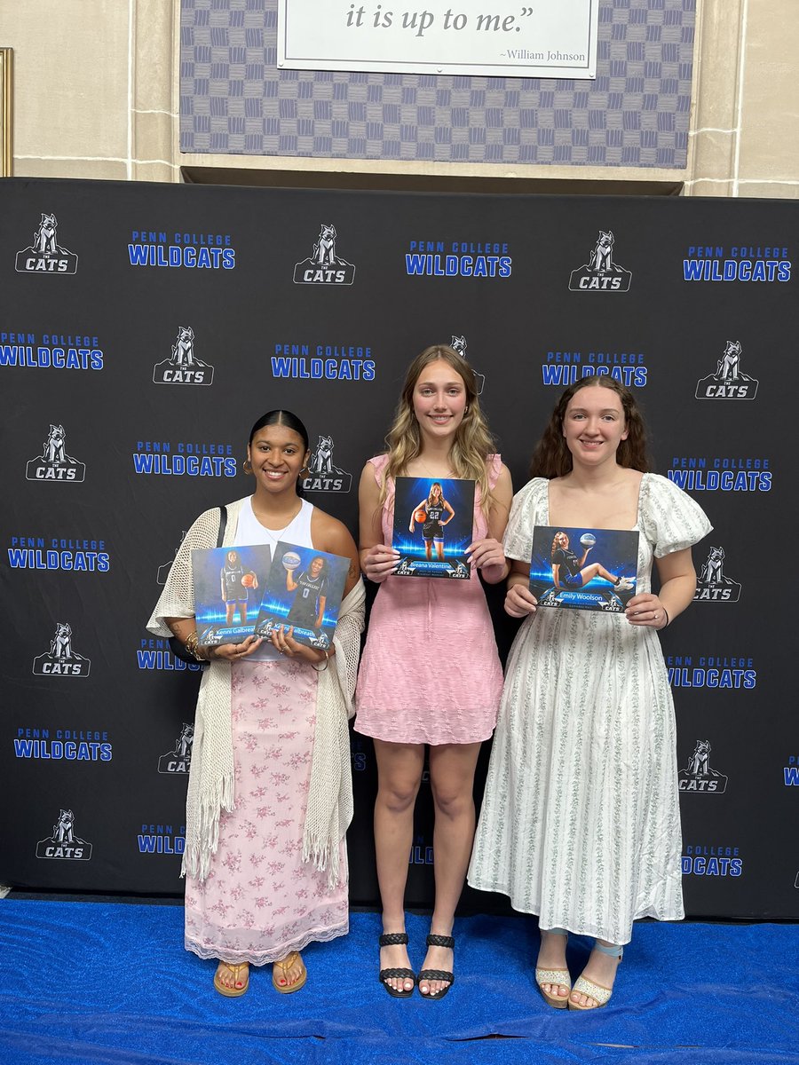 PCTWBasketball's tweet photo. Our Wild House picked up some SAAC Awards at the 25-26 Cats Ceremony 

Kenni Galbreath: Mrs. Wildcat and Team Comedian
Breana Valentine: Female Breakout Athlete 
Emily Woolson: Best Game Day Hair 

👑 stay fierce queens https://t.co/No98FwEOU7