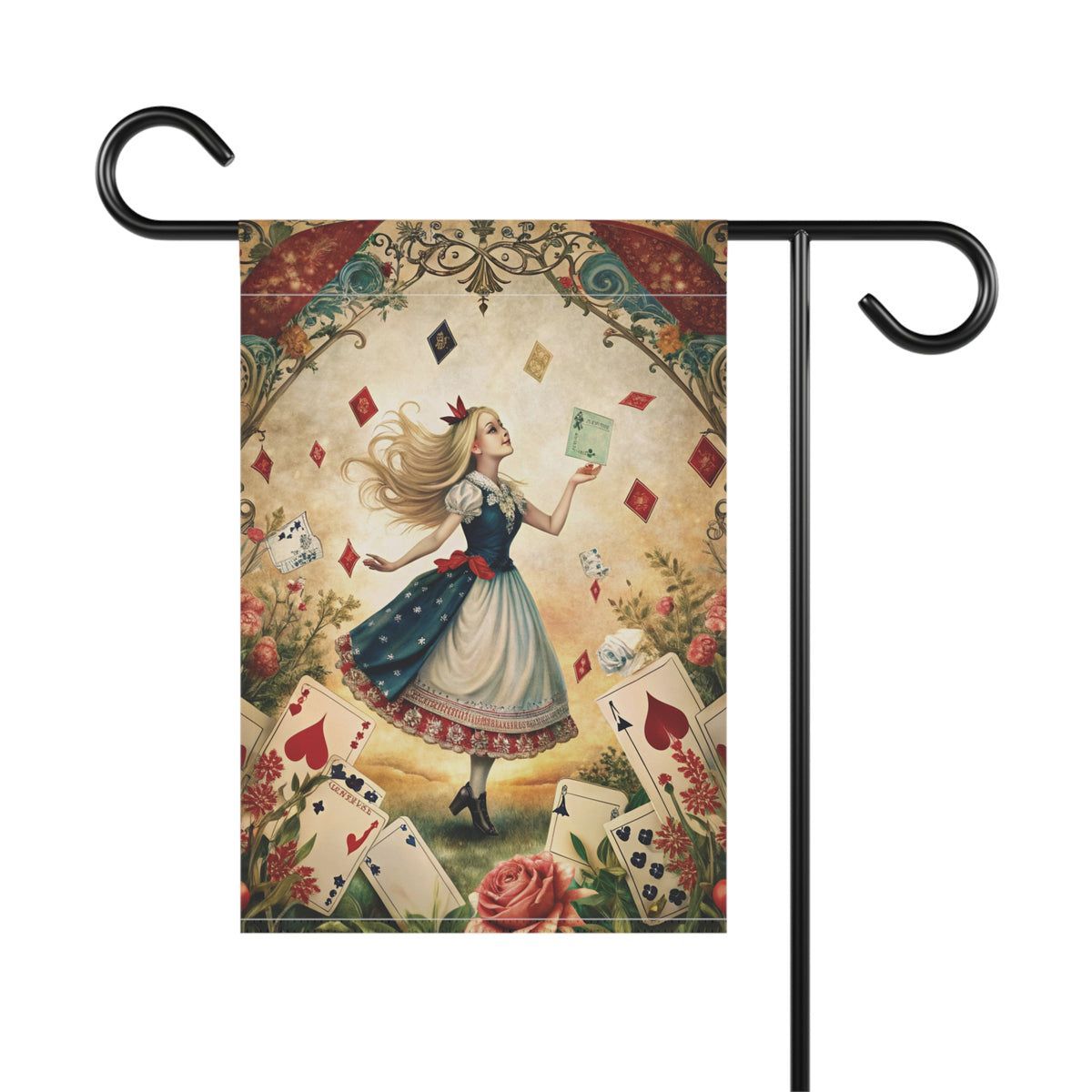 adorebynat's tweet image. Bring a touch of Wonderland to your yard with an Alice-inspired garden flag &amp;amp; porch banner—charming fairy-tale art that turns any porch into a storybook scene. Perfect for spring decor or everyday whimsy. bluemorningexpressions.com/products/alice…  #bmecountdown #mothersday #ShopSmall
