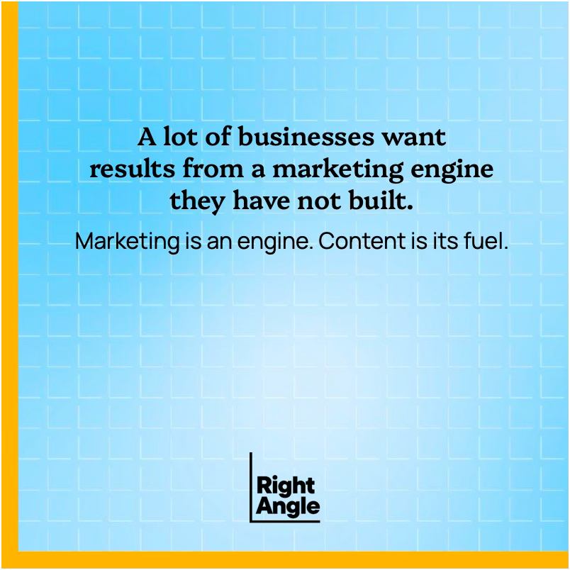 quigster's tweet photo. Marketing is an engine that needs to run.
And content is its fuel.

https://t.co/M4gCcTYT5i https://t.co/4Pnh6kyWt4