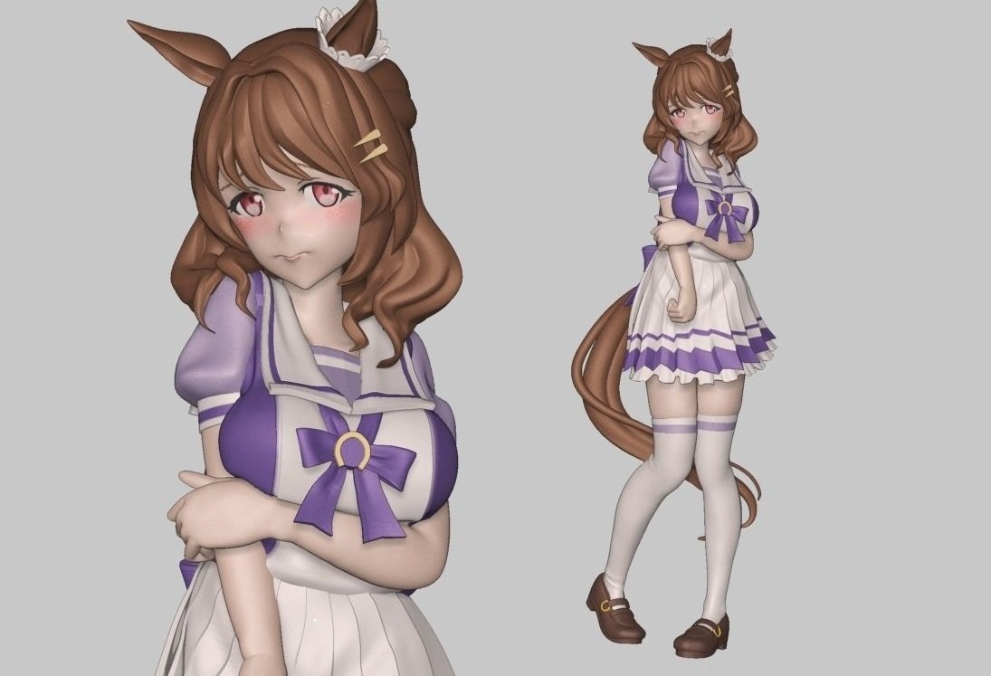 「zbrushで美少女フィギュアのモデリングやってます。 #ゴールデンウィークSN」|クロザリのイラスト