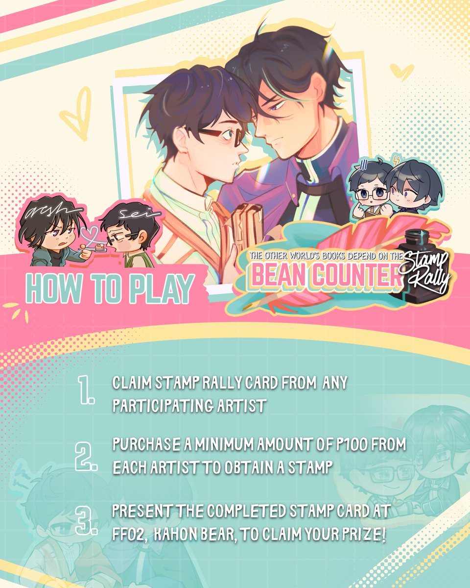 KahonBear's tweet photo. Map and o ejectives for our lil #beancounter // #isekaiofficeworker stamp rally this fanfes on May 16-17, 2026! https://t.co/O3GpbtV9nA