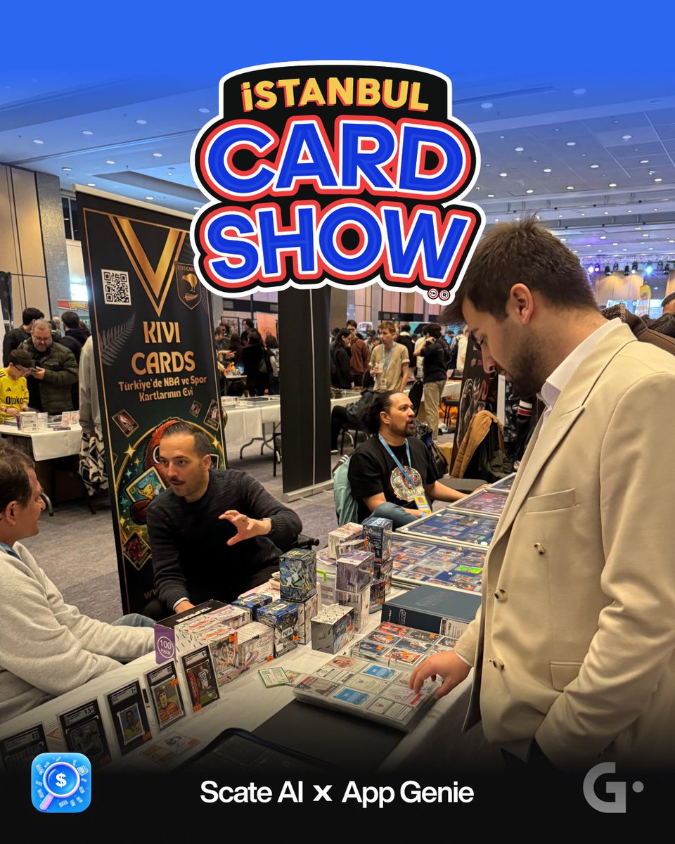 appgco's tweet photo. Amazing weekend at the Istanbul Card Show for Cardly’s market research!

It was exactly the kind of experience we needed. 🔥

Seeing the card community in action, talking to people in the market, and observing how collectors interact helped us understand the space from the inside.

We came back with new insights, new ideas, and a clearer vision for what Cardly should become.

New features are on the way. Stay tuned. 🚀