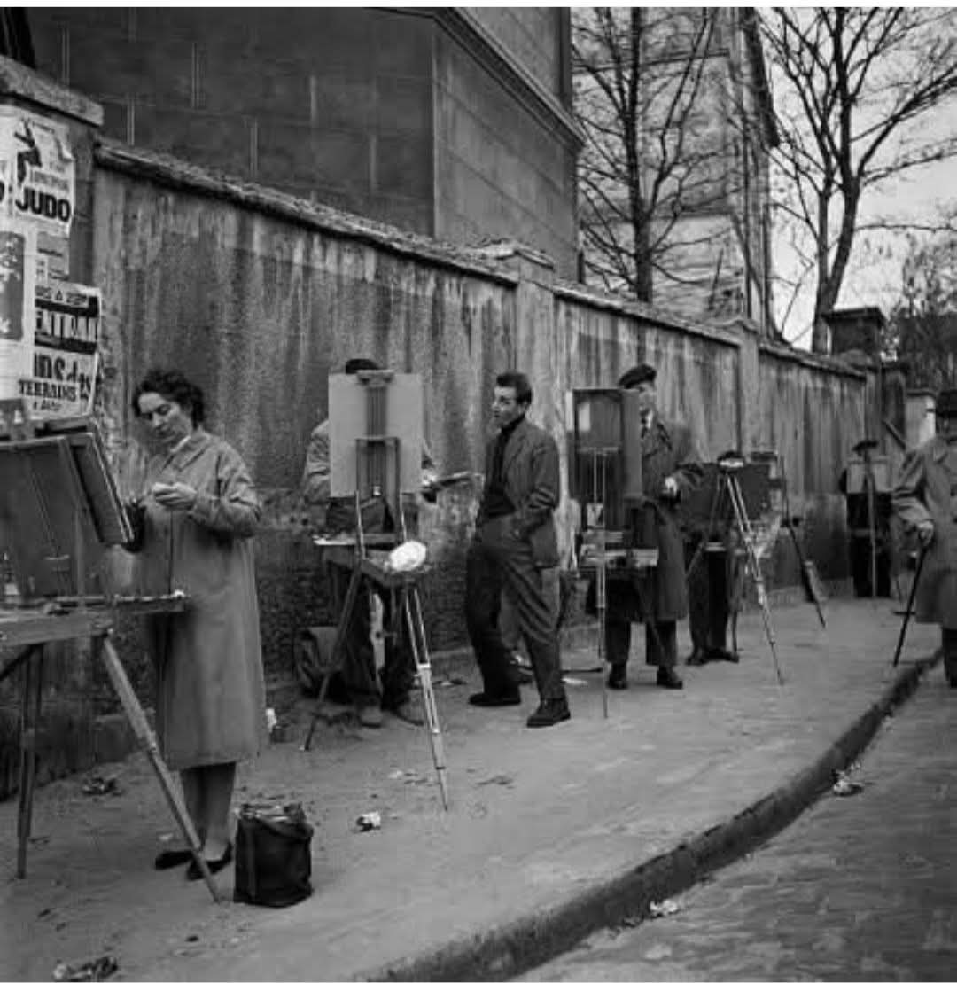 📸 Inconnu. 
Charles Aznavour de les peintres de Montmartre 
1959. Paris 18e