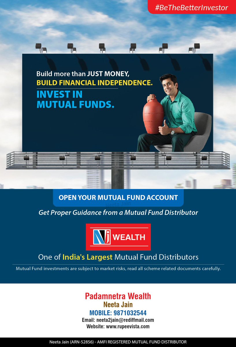 NeetaJain132139's tweet image. Small investments today = Big wealth tomorrow 🚀
Let your money work for you through mutual funds.
#InvestSmart #SIP #MutualFundsIndia #FinancialPlanning #WealthBuilding #MoneyGrowth #PassiveIncome #InvestingTips