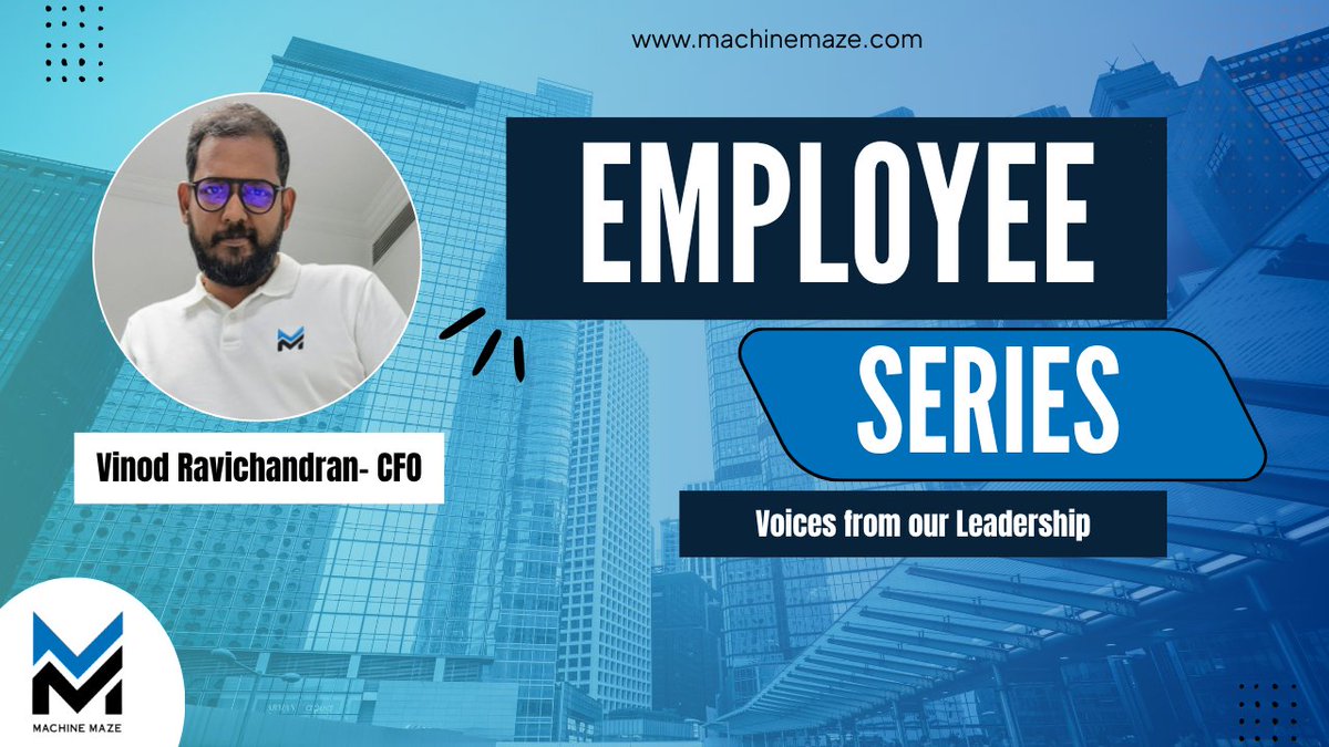 MachineMaze_'s tweet photo. In this Employee Series, our CFO- Vinod Ravichandran shares how MachineMaze evolved from a domestic player to a trusted global manufacturing partner.
https://t.co/vmm7maxTKw
#EmployeeSeries #CFOInsights #GlobalManufacturing #MachineMaze https://t.co/jNghJ4R6pY