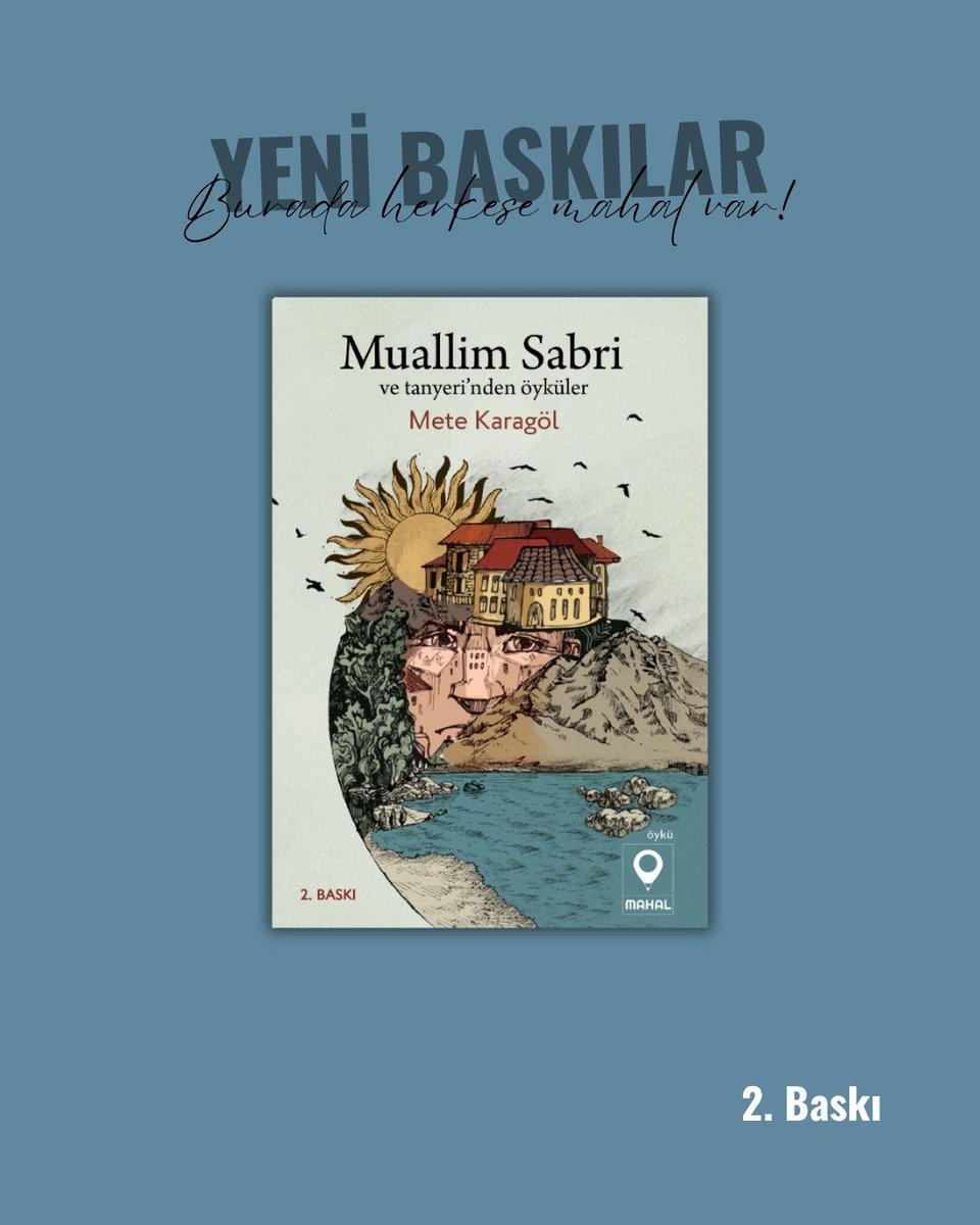 MahalEdYayin's tweet photo. Mete Karagöl, ilk öykü kitabı Muallim Sabri ve Tanyeri'nden Öyküler, yayınevimizdeki ikinci baskısı ile yeniden okurlarla buluşuyor!

@mtkaragol https://t.co/1BatAEpfBi