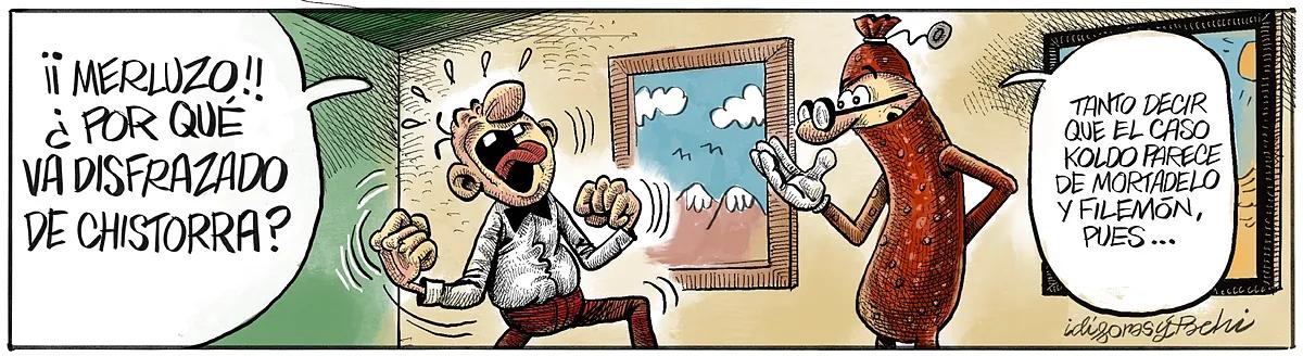 SieteSofi's tweet image. Mortadelo y Filemón en la tira del sábado de @A_idigoras y @Pachi_Idigoras 

➕#humor y #comic #cartoon 
👉vetustideces.blogspot.com/2026/05/clipda…