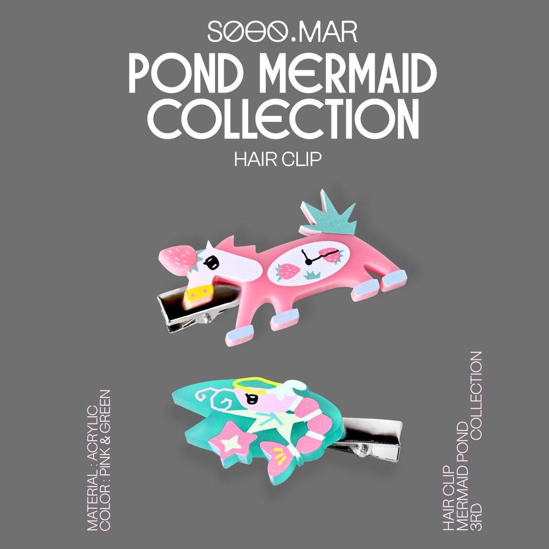 SOOOMAR_studio's tweet photo. 「Preview」
Horse in a pond ೃ - Hair clips &amp; Socks https://t.co/1KjHC4CmZg
