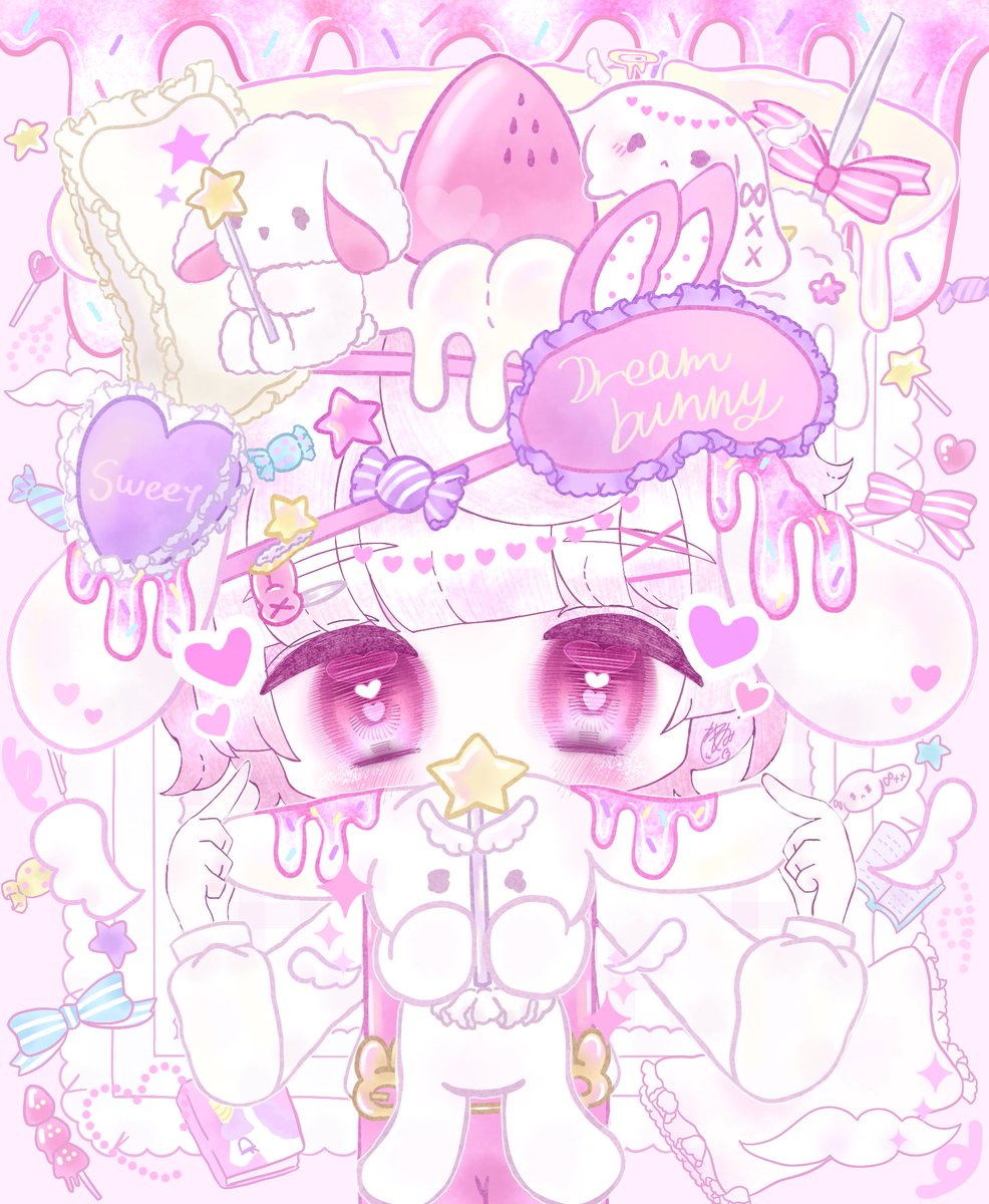 0yume_usagi0's tweet image. ︶ ⏝ ︶ ˚₊‧꒰ა ♡ ໒꒱ ‧₊˚ ︶ ⏝ ︶
｡ﾟﾟ･｡･ﾟﾟ｡ 🤍
ﾟ。 🤍　｡ﾟ  ｡ﾟﾟ･｡･ﾟﾟ｡
　ﾟ･｡･ﾟ🩷  ﾟ。  🤍꒰ ᘗ⃒め๑ᘗ⃒め ꒱｡ﾟ
  　｡ﾟﾟ･｡･ﾟﾟ｡ ﾟ･｡･ﾟ  🩷
🩷 ﾟ。 🤍　｡ﾟ
  　　ﾟ･｡･ﾟ  🩷
꒰  #illustration #ゆめみだいありー ꒱