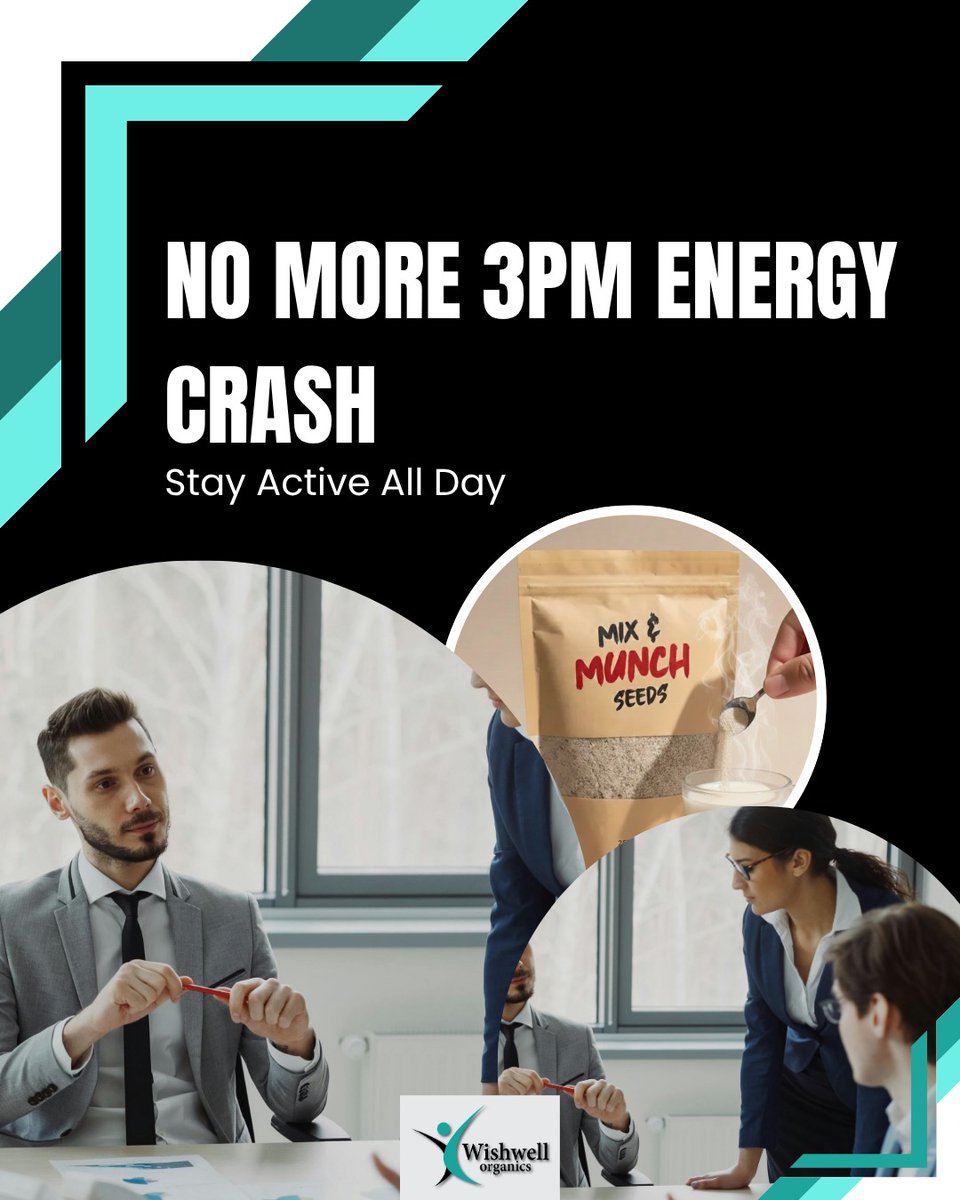 WishWellOrganic's tweet image. Tired in the middle of the day for no reason?
That’s your body asking for better fuel.
Fix your energy from the source, not with quick fixes.
Mix &amp;amp; Munch Seeds — steady energy that lasts.

#StayActive #EnergyBoost
