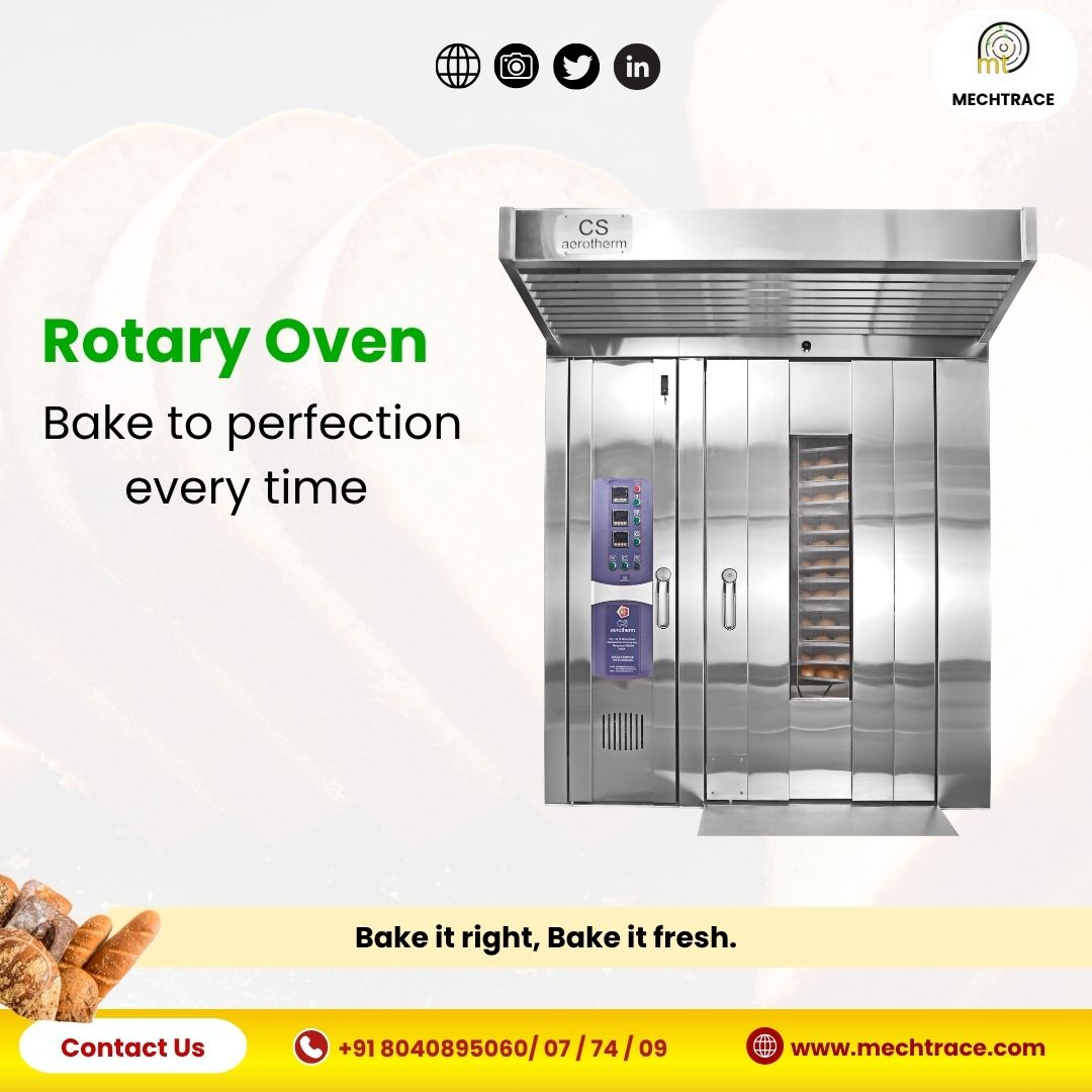 mechtrace's tweet image. Perfect solution for large-scale, continuous baking needs.
Tel - +91 8040895060/ 07 / 74 / 09
mechtrace.com
#CommercialOven #FoodProcessing #Reliability #IndustrialBaking