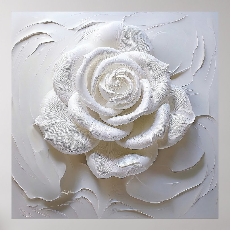 LeeHillerDesign's tweet image. 🤍🤍🤍🤍🤍 
Sculpted Paint White on White Rose #poster
Item:  zazzle.com/white_on_white…

#Rose #whiterose #art #wedding #weddingdecor #bridal party #Mothersday #gifts #giftideas #wallart

White Rose Collection: zazzle.com/collections/11…