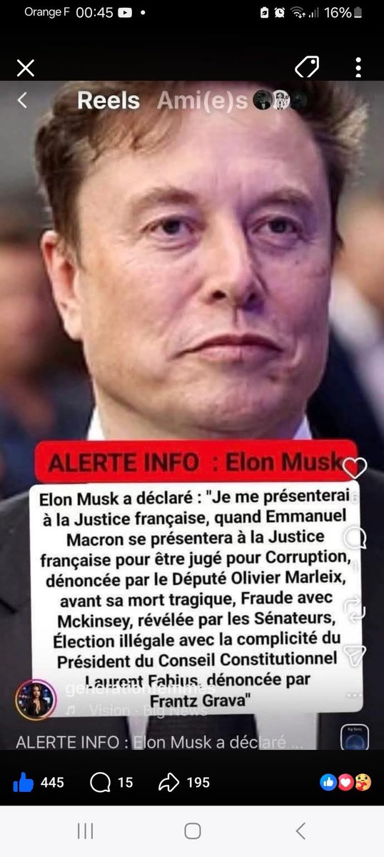 conspjustice's tweet photo. Dénoncez la corruption…Une suite de petits coups peut être fatale ..
Personne ne suivit a des petits coups répétés !!

Bravo 👋👋Elon Musck 👇 https://t.co/HiicWztdd1