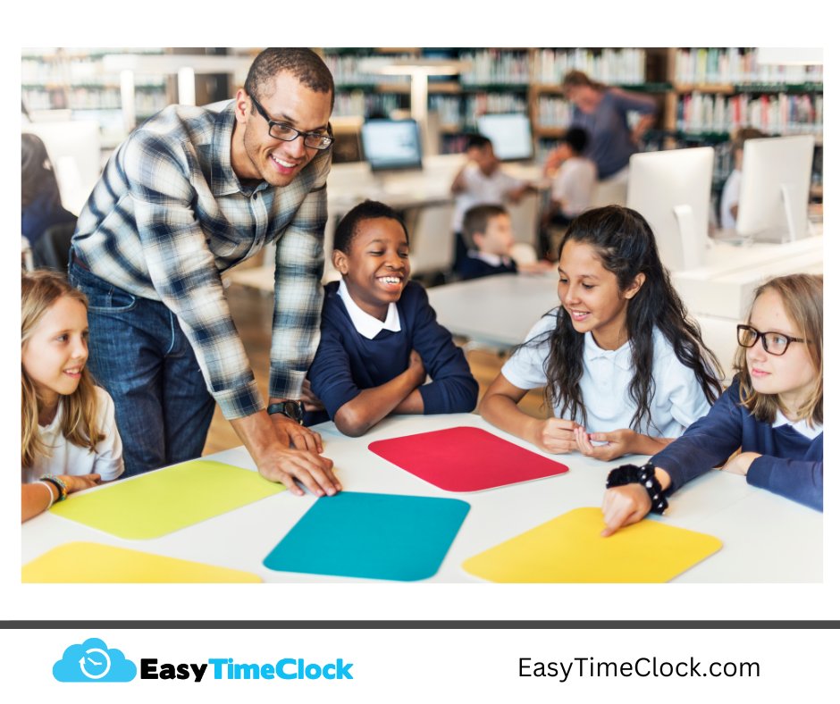 EasyTimeClock's tweet photo. To the teachers who show up early, stay late, and give it their all - thank you.
We appreciate everything you do 💙

#TeacherAppreciation https://t.co/Z0A1XTvyWI